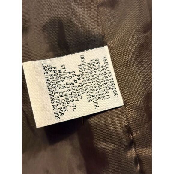 Talbots Women's Quilted Jacket Brown Mid-Length Button Casual Size M - Picture 7 of 8